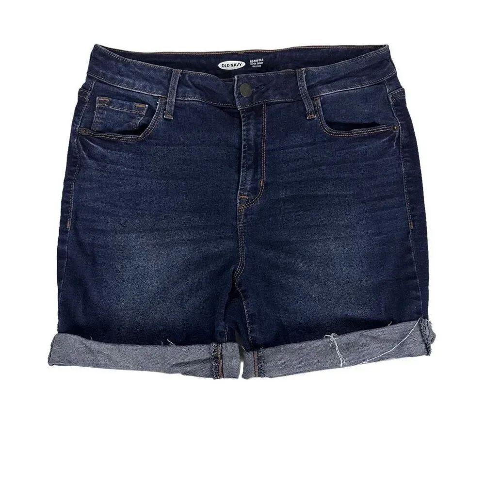 Old Navy Rockstar Super Skinny Hi-Rise Bermuda Shorts size 8